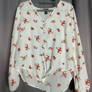 Floral blouse top